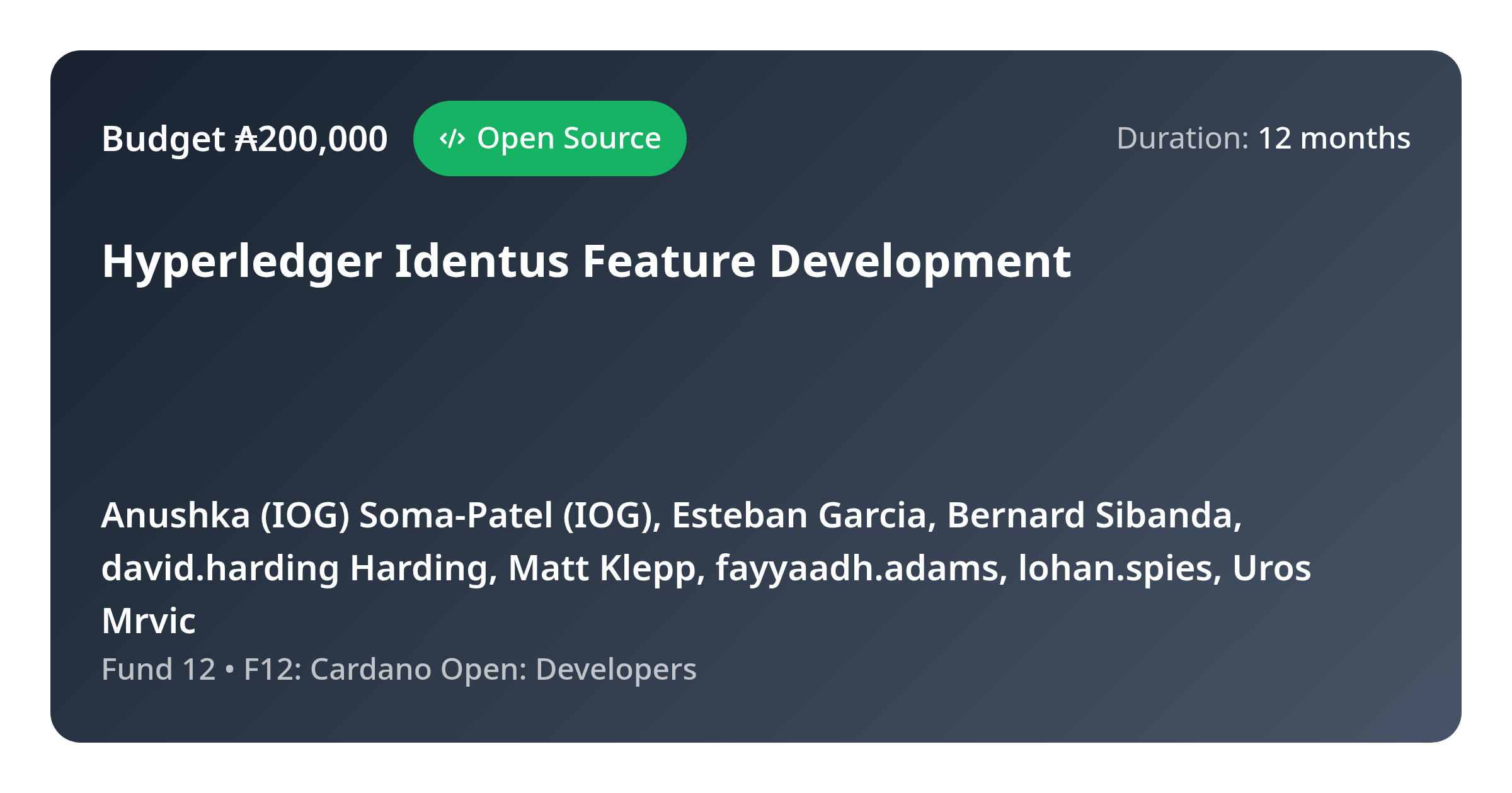 Hyperledger Identus Feature Development - Proposal