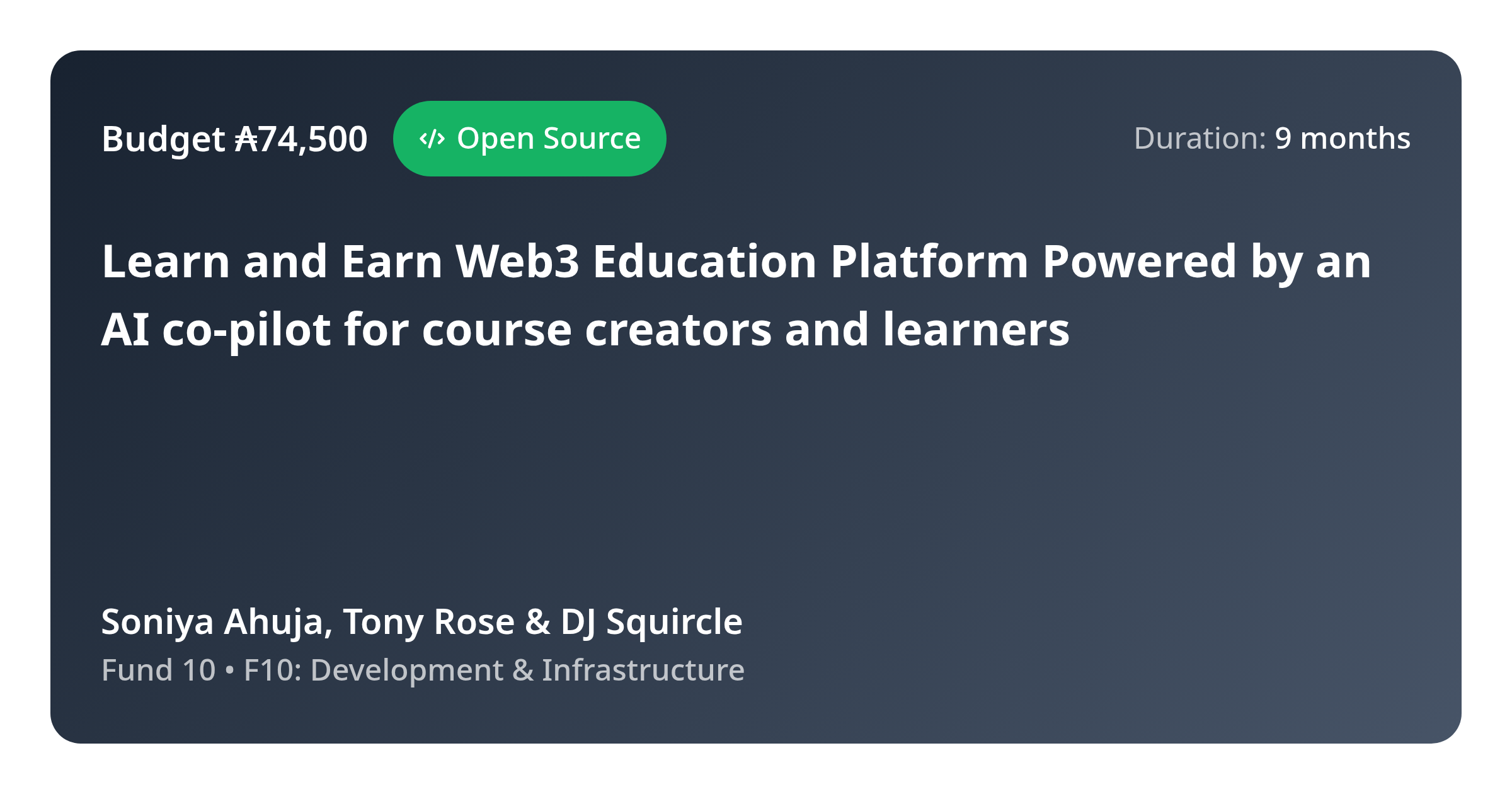Learn and Earn Web3 Education Platform Powered by an AI co-pilot for ...