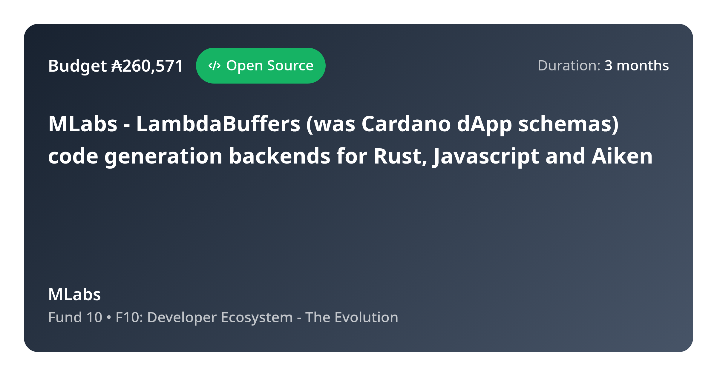 MLabs - LambdaBuffers (was Cardano dApp schemas) code generation ...